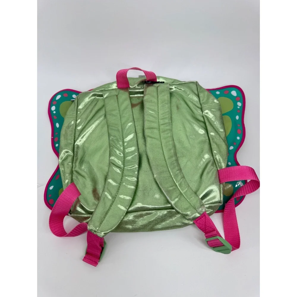 American Girl WellieWishers Butterfly Backpack Kids One Size Green Pink GDW39